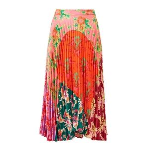 Delfi Floral pleated Clara Skirt, size small